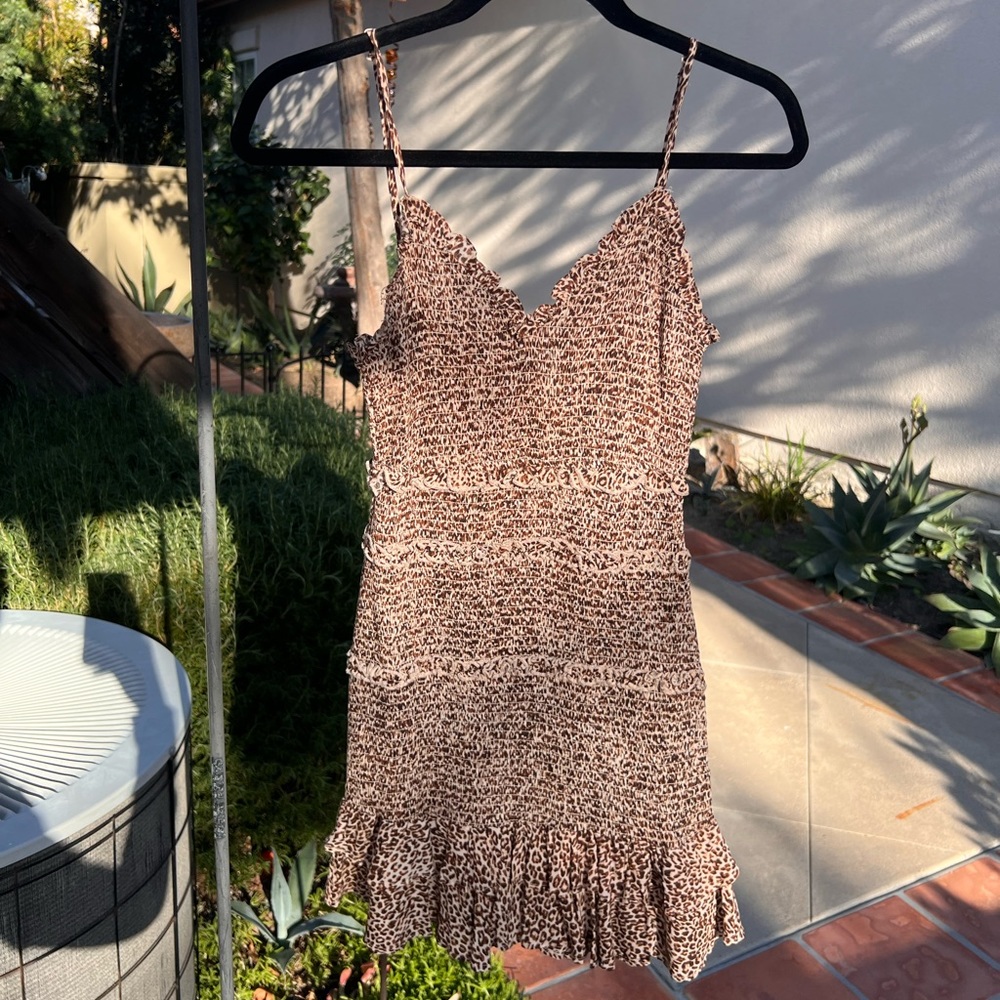 Olivaceous Tight Leopard Sundress